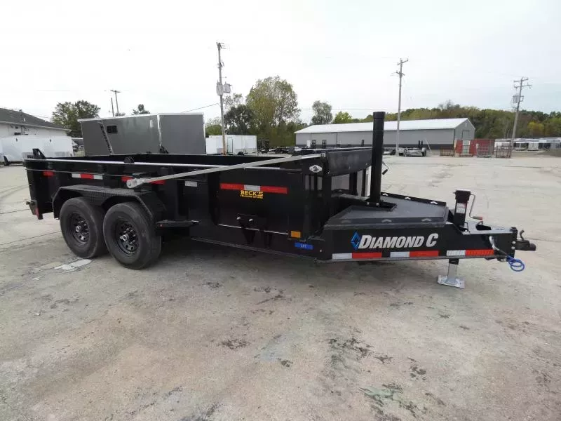 New Diamond C Trailers 7' x 14' Low Profile Dump Trailer For Sale - Loaded With Features - Flexible Financing Options & Low Monthly Payments