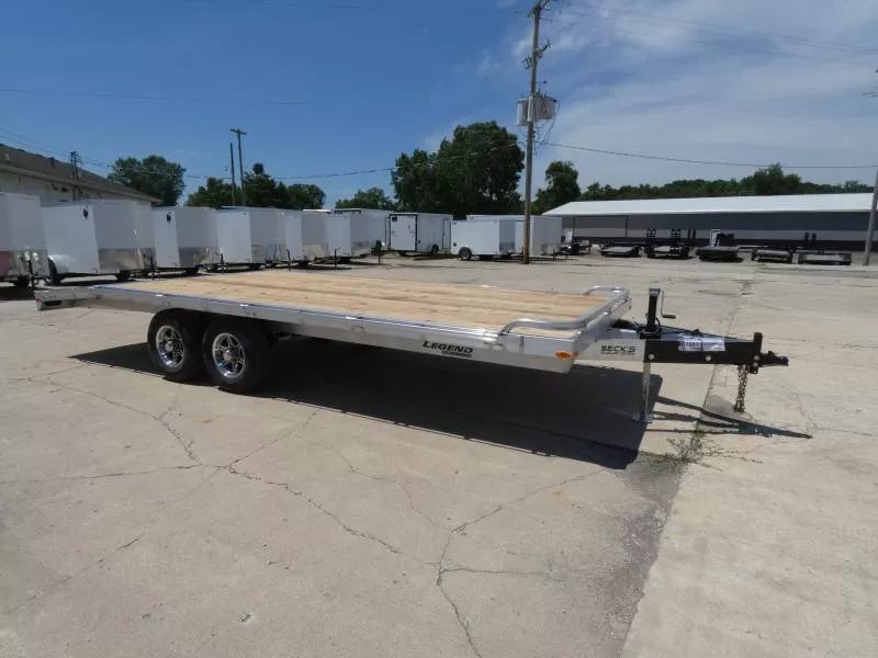 New Legend 8.5' x 20' All Aluminum Deckover Equipment Trailer For Sale - Torsion Axles - Flexible Financing Options Available