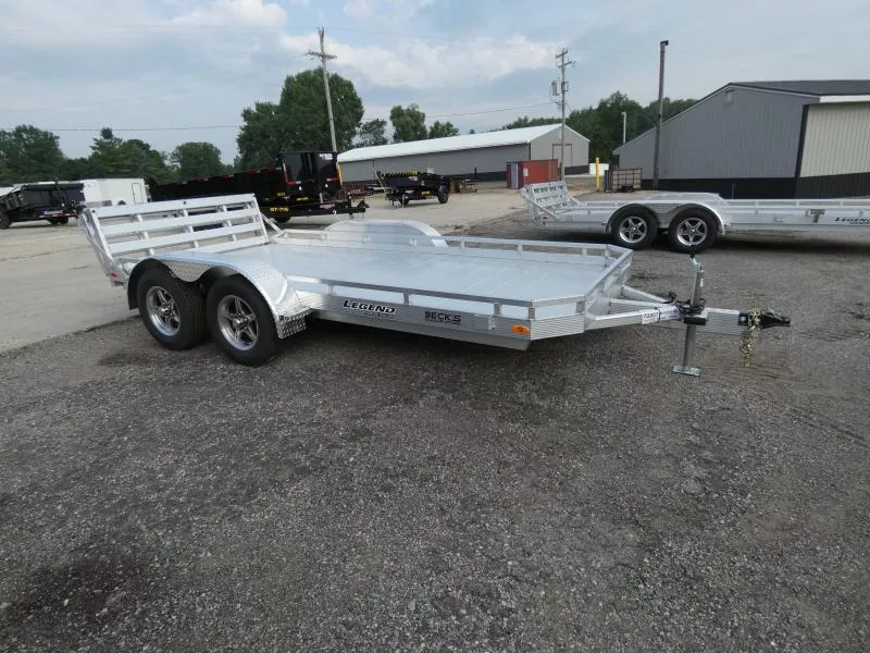 New Legend All Aluminum 7' x 14' Utility Trailer With Aluminum Deck & 3-Way Gate - $0 Down Financing Options Available