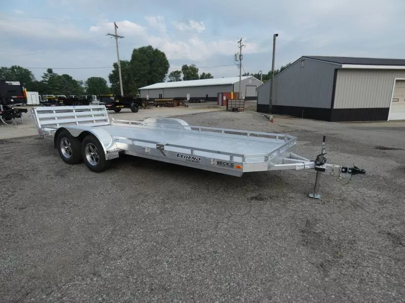 New Legend All Aluminum 7' x 18' Utility Trailer With Aluminum Deck & 3-Way Gate - $0 Down Financing Options Available