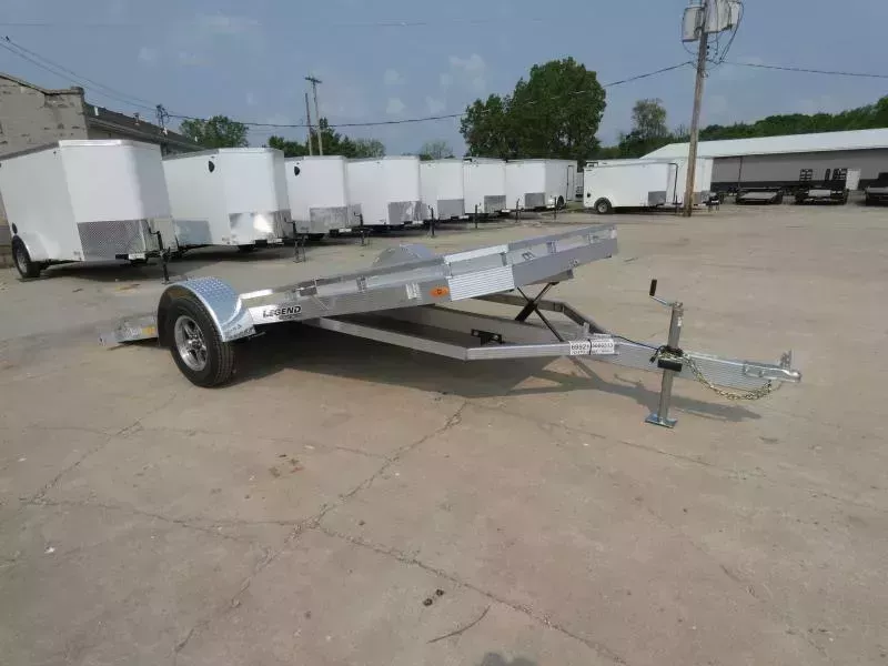 New Legend Open 7' x 14' Aluminum Utility Tilt Deck Trailer For Sale - No Ramps - Perfect for UTVs, Golf Carts & Lawn Mowers & Much More
