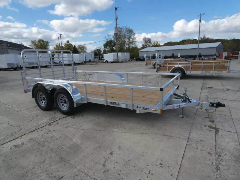 New Legend 7' x 14' Open Aluminum Utility Trailer For Sale - Absolute Best Built Aluminum Utility Trailer - Flexible Financing Options & Low Monthly Payments