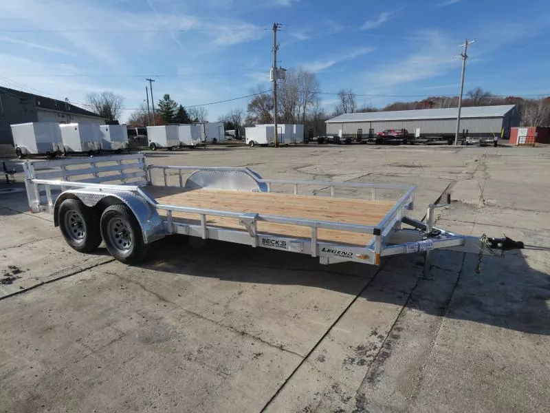 New Legend 7' x 16' Open Aluminum Utility Trailer For Sale - Best Built Aluminum Utility Trailer - Flexible Financing Options & Low Monthly Payments