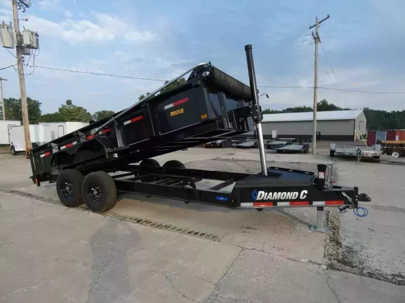 New Diamond C Trailers 7' x 16' Low Profile Dump Trailer For Sale - Loaded With Features - Flexible Financing Options & Low Monthly Payments 