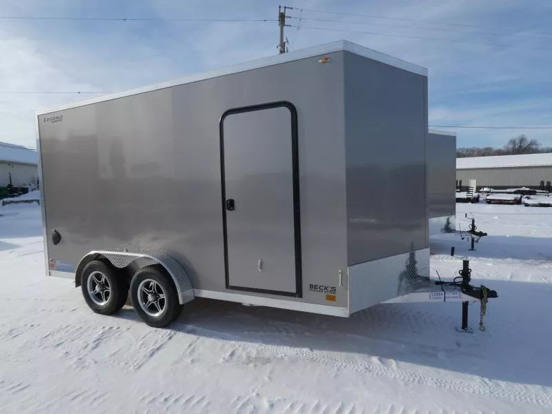 New Legend Thunder 7.5' x 16' Aluminum Enclosed Cargo Trailer for Sale - TRANSLUCENT ROOF - Flexible Financing Options & Low Monthly Payments