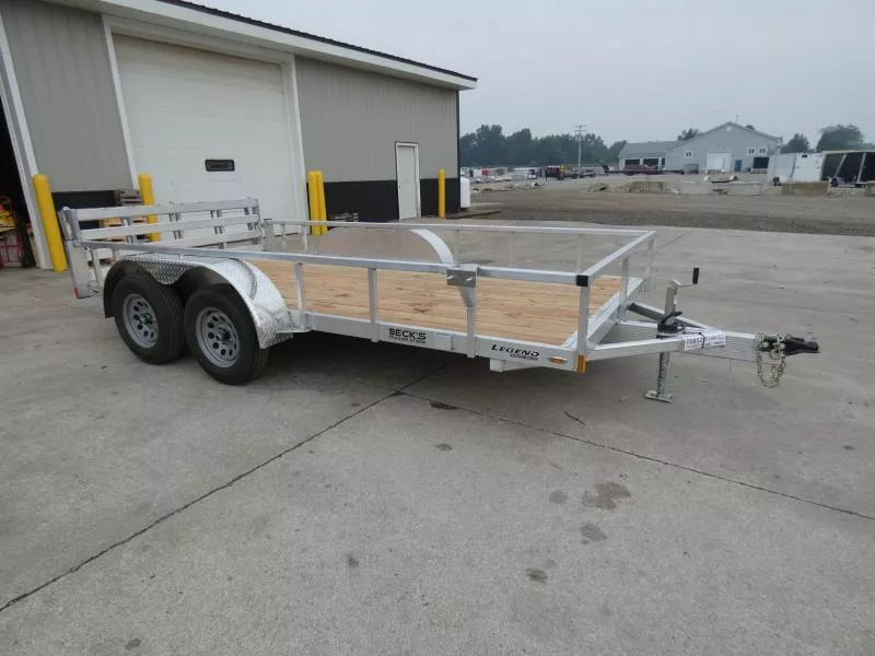 New Legend 7' x 14' Open Aluminum Utility Trailer For Sale - Absolute Best Built Aluminum Utility Trailer - Flexible Financing Options & Low Monthly Payments