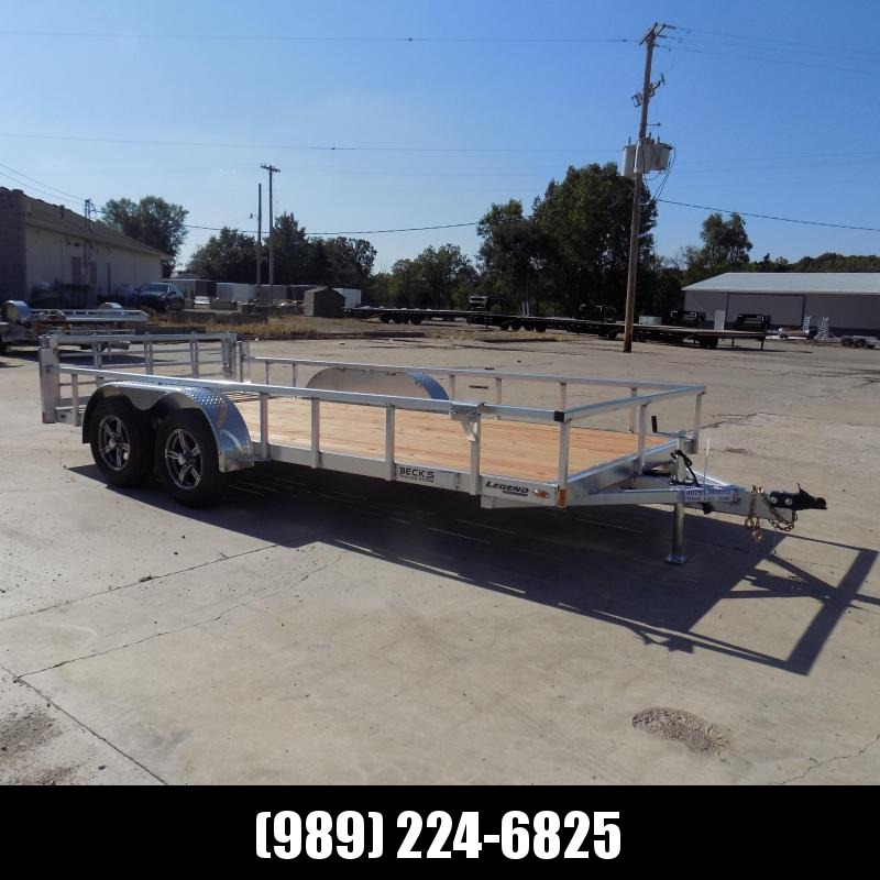 New Legend 7' x 16' Open Aluminum Equipment Trailer For Sale - $0 Down & Payments from $109/mo. W.A.C New Legend 7' x 16' Open Aluminum Equipment Trailer For Sale - $0 Down & Payments from $109/mo. W.A.C