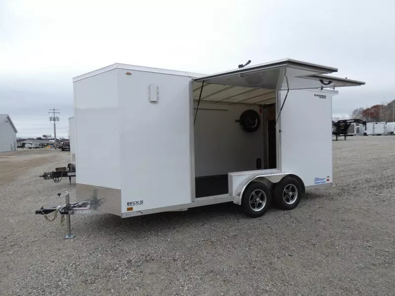 New Legend Thunder 7.5' x 18' Aluminum Enclosed Cargo Trailer for Sale - TRANSLUCENT ROOF - Flexible Financing Options & Low Monthly Payments 