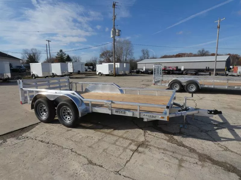 New Legend 7' x 14' Open Aluminum Utility Trailer For Sale - Absolute Best Built Aluminum Utility Trailer - Flexible Financing Options & Low Monthly Payments