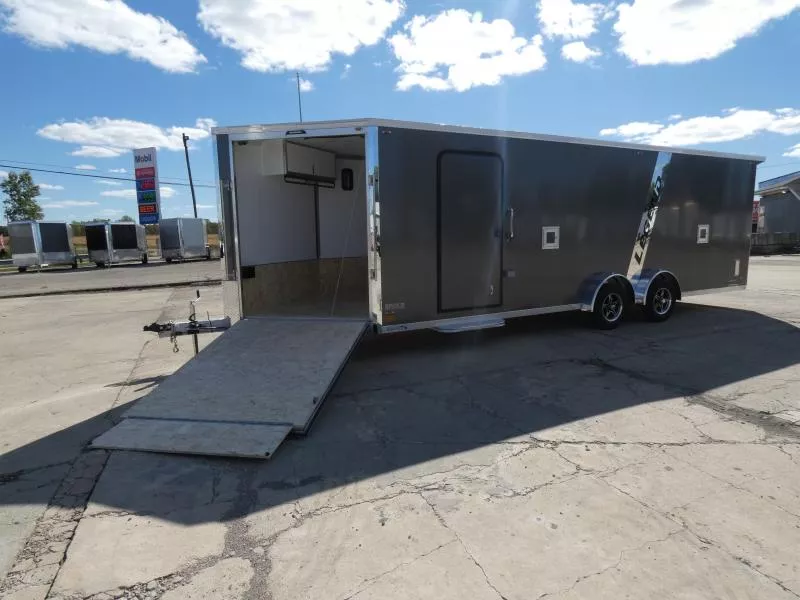 New Legend Explorer 7.5' x 29' Snowmobile Trailer - Only 7.5' Wide Model With NO Interior Wheel Wells!- Flexible Financing Options Available
