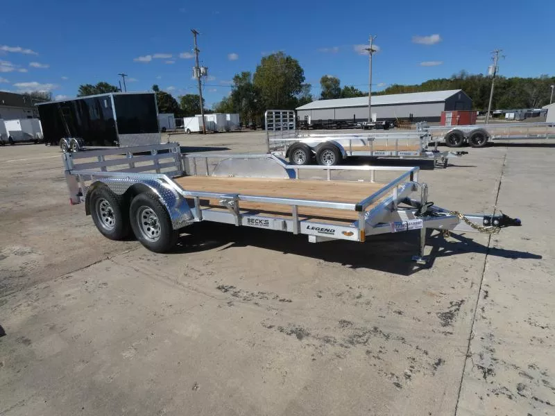 New Legend 7' x 14' Open Aluminum Utility Trailer For Sale - Absolute Best Built Aluminum Utility Trailer - Flexible Financing Options & Low Monthly Payments