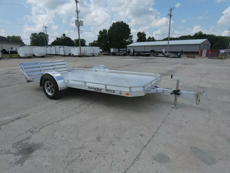 New Legend All Aluminum 7' x 14' Utility Trailer With Aluminum Deck & 3-Way Gate - Torsion Axle - $0 Down Financing Options Available