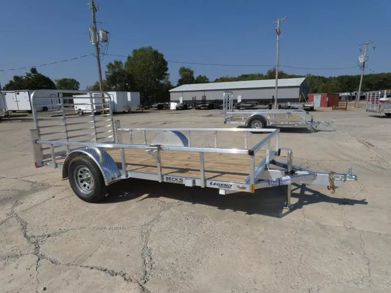 New Legend Open Deluxe 6' x 12' Aluminum Open Utility For Sale - Best Built Aluminum Utility - Flexible Financing Options & Low Monthly Payments