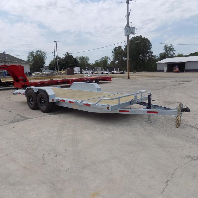 New Galvanized 7' x 20' Tilt Deck Equipment Trailer Torsion Axles