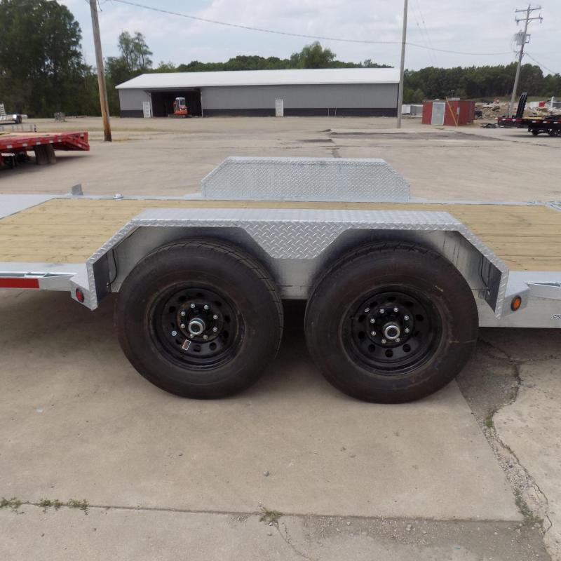 New Galvanized 7' x 20' Tilt Deck Equipment Trailer Torsion Axles