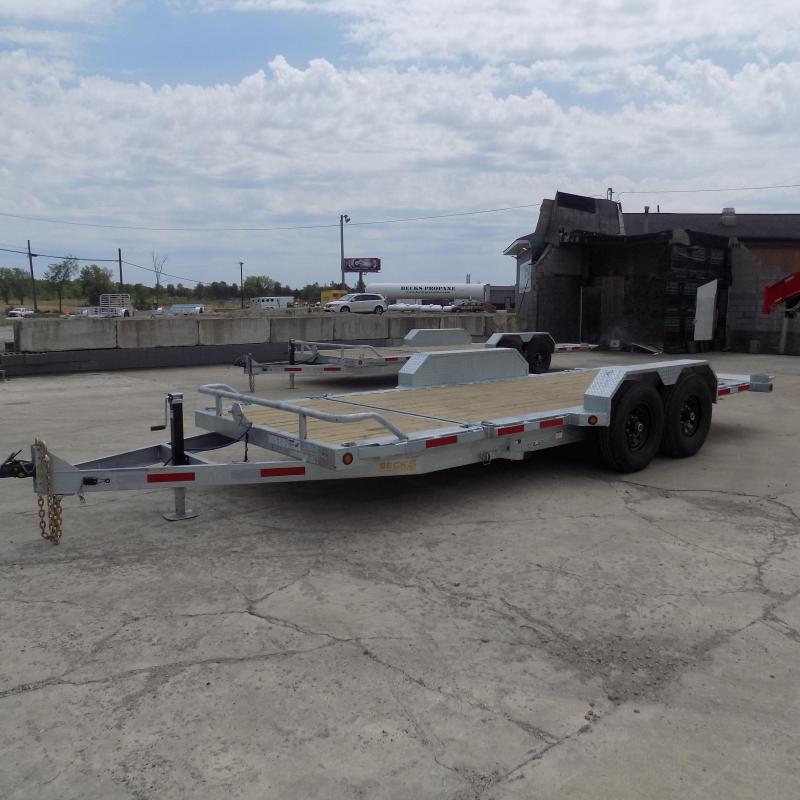 New Galvanized 7' x 20' Tilt Deck Equipment Trailer Torsion Axles