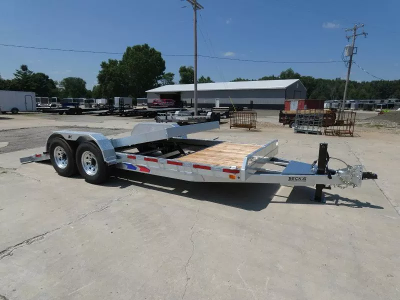 New Galvanized 7' x 20' Tilt Deck Equipment Trailer For Sale - Corrosion Resistant - Flexible Financing Options & Low Monthly Payments