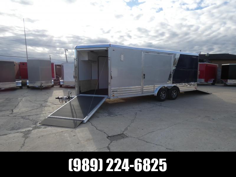 New Legend Deluxe V-Nose Snow/ATV 8' x 24' Snowmobile Trailer -Flexible Financing Options & Low Monthly Payments 