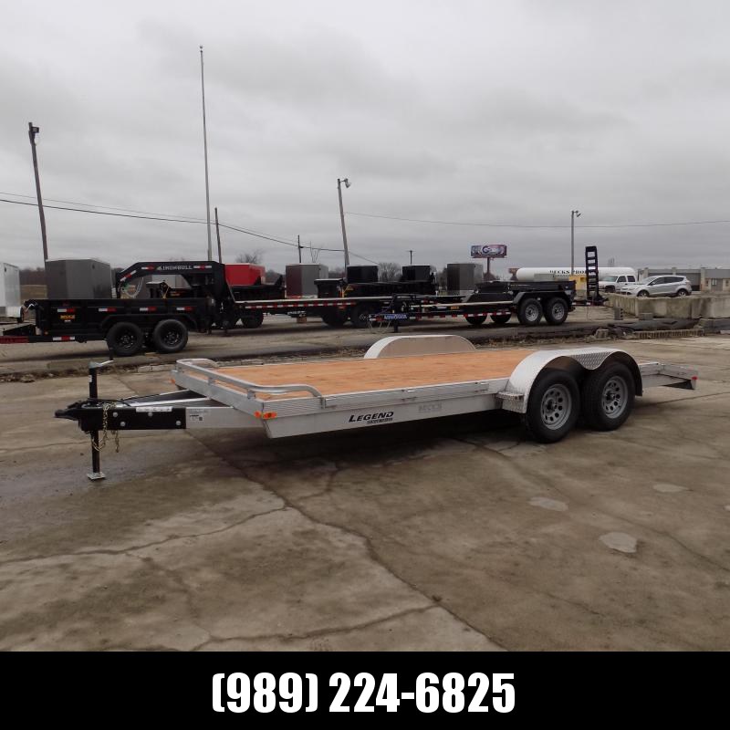 New Legend 7' x 18' Aluminum Car Hauler - $0 Down & Payments From $145/mo. W.A.C. New Legend 7' x 18' Aluminum Car Hauler - $0 Down & Payments From $145/mo. W.A.C.