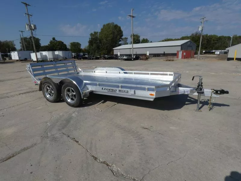 New Legend All Aluminum 7' x 14' Utility Trailer With Aluminum Deck & 3-Way Gate - $0 Down Financing Options Available
