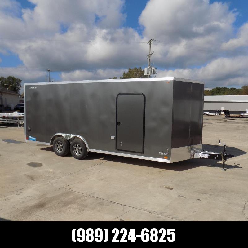 New Legend Thunder 8.5' X 22' Aluminum Enclosed Car Hauler Trailer - 5200# Torsion Axles - Flexible $0 Down Financing Available New Legend Thunder 8.5' X 22' Aluminum Enclosed Car Hauler Trailer - 5200# Torsion Axles - Flexible $0 Down Financing Available