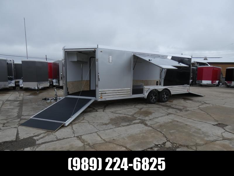 New Legend Deluxe V-Nose Snow/ATV 8' x 24' Snowmobile Trailer -Flexible Financing Options & Low Monthly Payments 