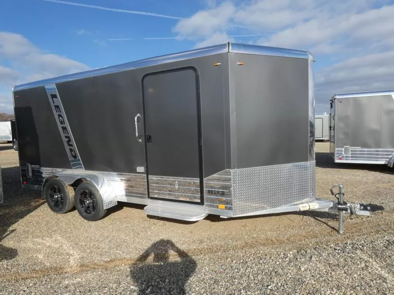 New Legend Deluxe V Nose 7' X 19' All Aluminum Cargo Trailer - $0 Down Flexible Financing Options Available W.A.C