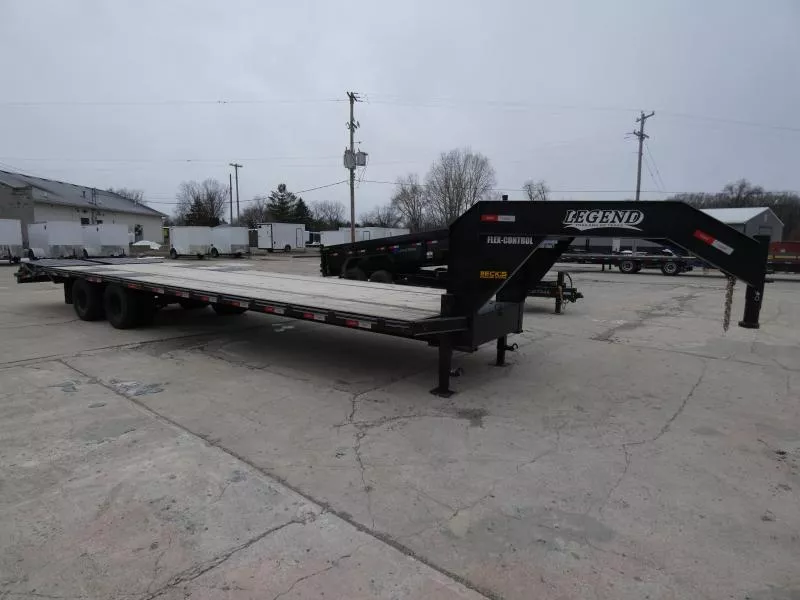 New Legend Steel 102" x 32' Low Pro Gooseneck Trailer For Sale - 12K Axles - Flexible Business & Personal Financing Available