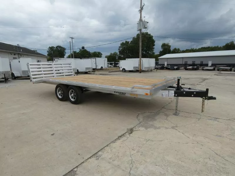 New Legend 8.5' x 20' All Aluminum Deckover Equipment Trailer For Sale - Torsion Axles - Flexible Financing Options Available