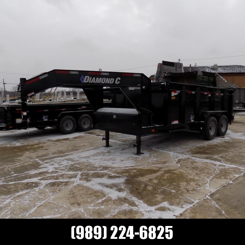 New Diamond C 82" x 14' Low Pro Gooseneck Dump Trailer W/ Telescopic Lift - $0 Down & Payments from $159/mo. W.A.C. New Diamond C 82" x 14' Low Pro Gooseneck Dump Trailer W/ Telescopic Lift - $0 Down & Payments from $159/mo. W.A.C.