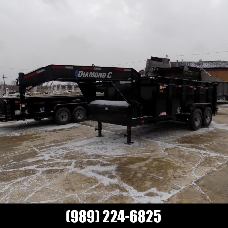 New Diamond C 82" x 14' Low Pro Gooseneck Dump Trailer W/ Telescopic Lift - $0 Down & Payments from $159/mo. W.A.C. New Diamond C 82" x 14' Low Pro Gooseneck Dump Trailer W/ Telescopic Lift - $0 Down & Payments from $159/mo. W.A.C.