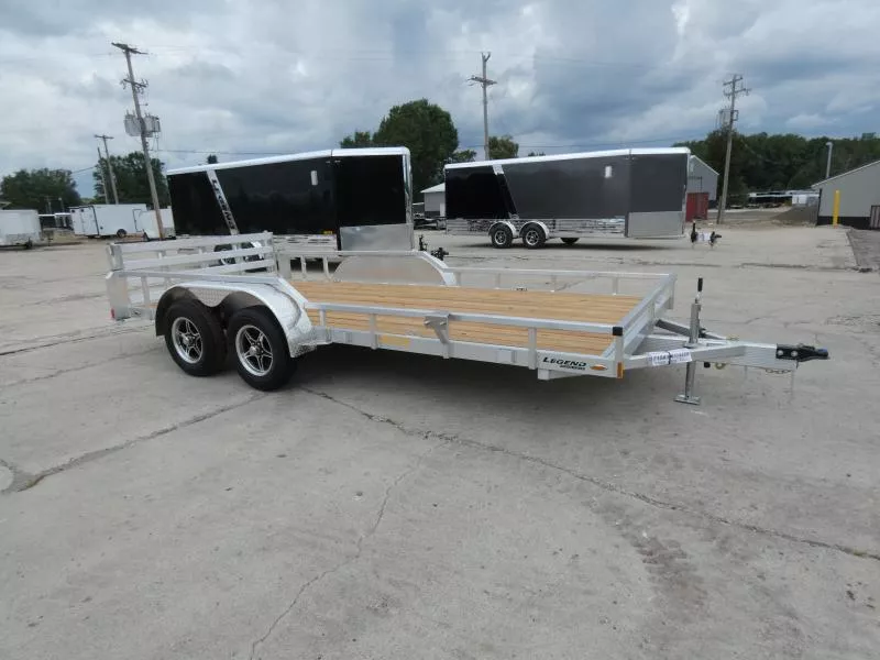 New Legend 7' x 16' Open Aluminum Utility Trailer For Sale - Best Built Aluminum Utility Trailer - Flexible Financing Options & Low Monthly Payments