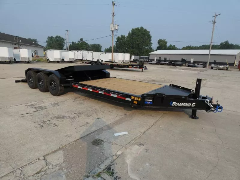 New Diamond C HDT 7' x 24' Tilt Deck Equipment Trailer - 24K Weight Rating - Torsion Axles - Flexible Financing Options & Low Monthly Payments 
