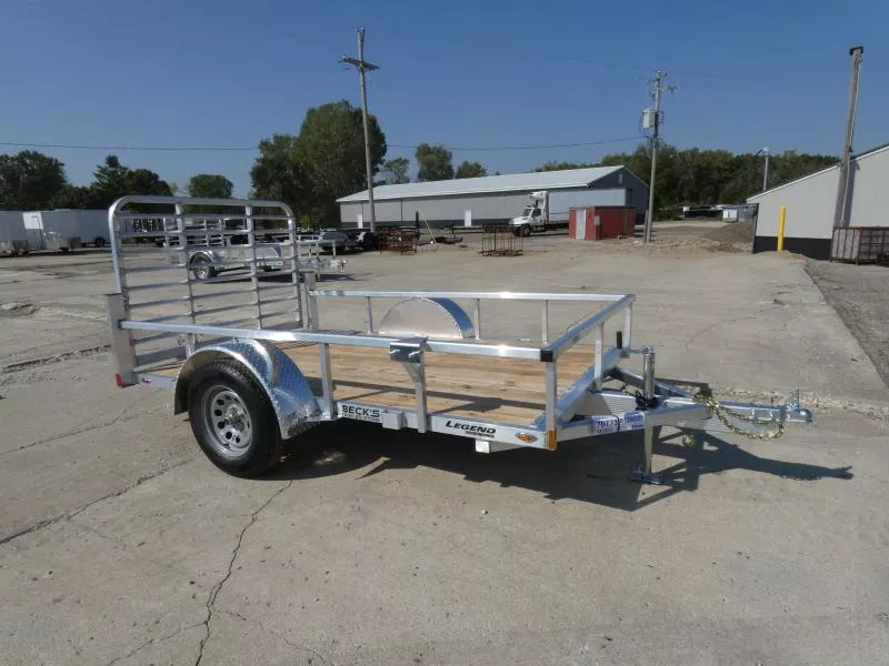 New Legend Open Deluxe 6' x 10' Aluminum Open Utility For Sale - Best Built Aluminum Utility - Flexible Financing Options & Low Monthly Payments