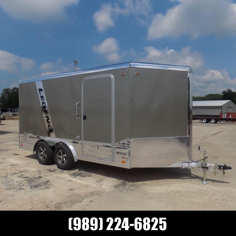 New Legend Deluxe V Nose 8' X 17' All Aluminum Cargo Trailer - $0 Down & Payments from $187/mo. W.A.C. New Legend Deluxe V Nose 8' X 17' All Aluminum Cargo Trailer - $0 Down & Payments from $187/mo. W.A.C.