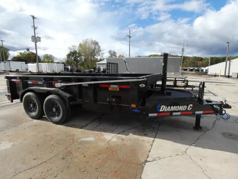New Diamond C Trailers 7' x 14' Low Profile Dump Trailer For Sale - Loaded With Features - Flexible Financing Options & Low Monthly Payments 