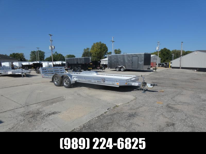 New Legend All Aluminum 7' x 20' Utility Trailer With Aluminum Deck & 3-Way Gate - $0 Down Financing Options Available