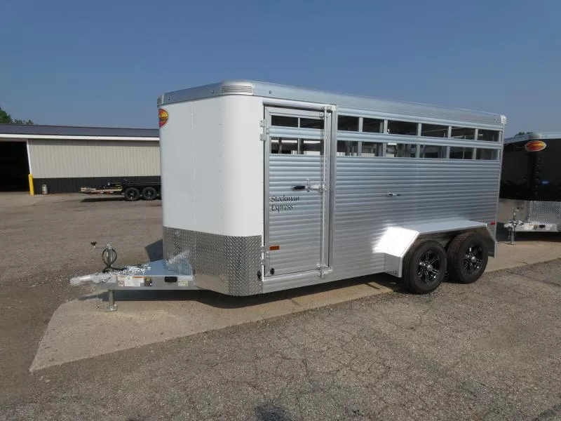 New Sundowner Trailers 7' x 16' Aluminum Stock Trailer For Sale - $0 Down & Flexible Financing Options Available
