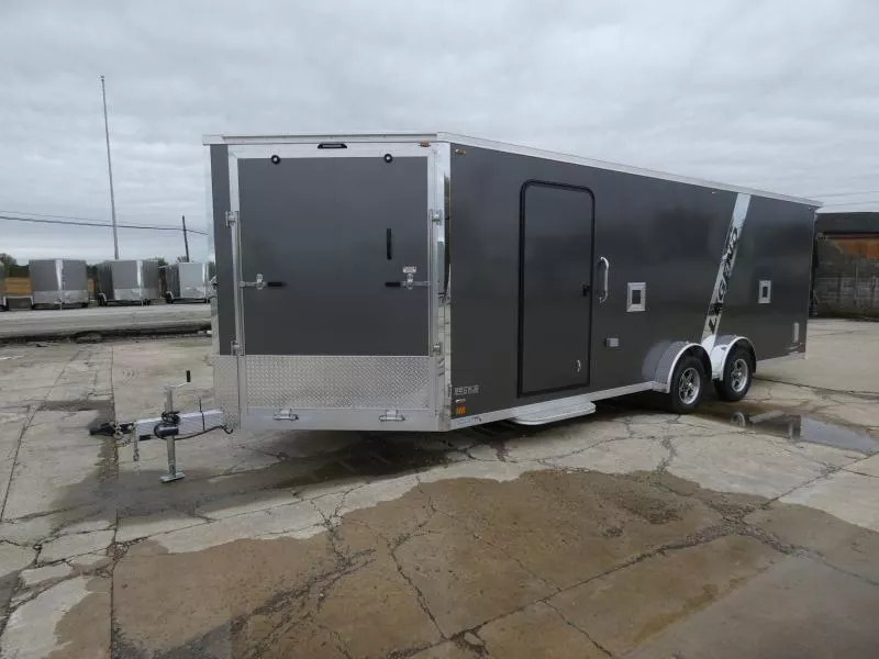 New Legend Explorer 7.5' x 27' Snowmobile Trailer - Only 7.5' Wide Model With NO Interior Wheel Wells!- Flexible Financing Options Available