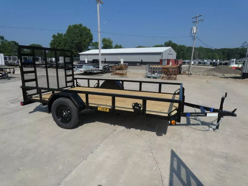 New Load Trail 77" X 12' Single Axle Open Utility Trailer For Sale - 3500# Dexter Axle