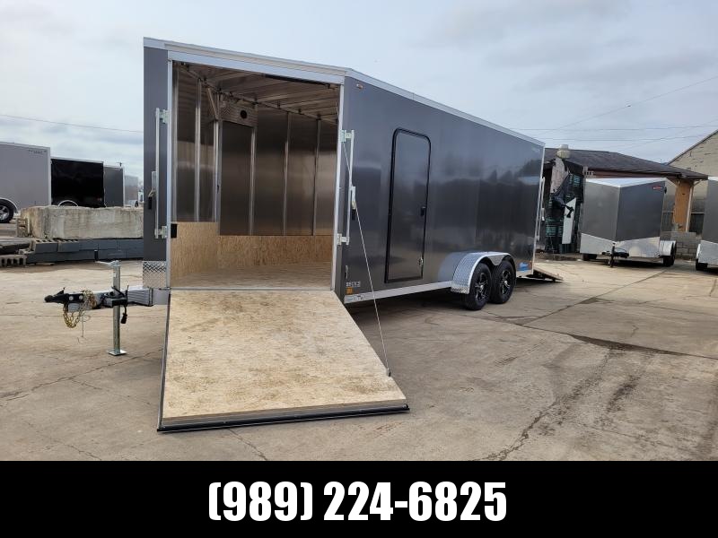 New Legend Thunder Snow 7 x 23' Aluminum Enclosed Snowmobile Trailer for Sale- $0 Down With Flexible Financing Available New Legend Thunder Snow 7 x 23' Aluminum Enclosed Snowmobile Trailer for Sale- $0 Down With Flexible Financing Available