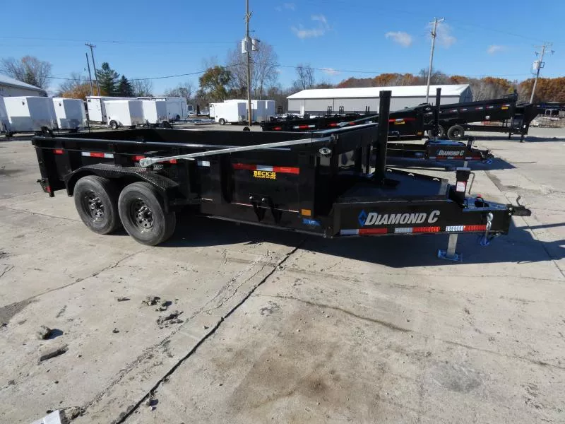 New Diamond C Trailers 7' x 14' Low Profile Dump Trailer For Sale - Loaded With Features - Flexible Financing Options & Low Monthly Payments 