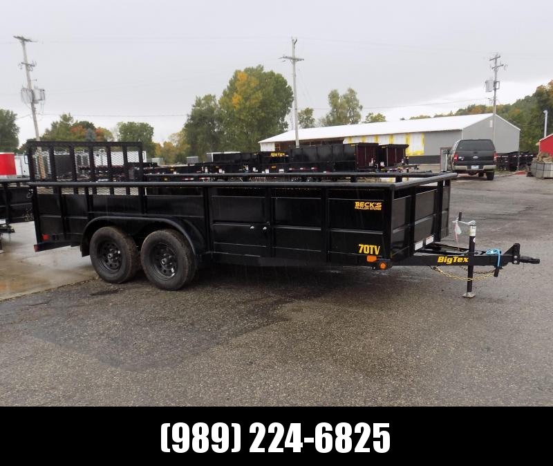 New Big Tex 7' x 16' High Side Utility Trailer for Sale - $o Down & $99/mo. W.A.C. New Big Tex 7' x 16' High Side Utility Trailer for Sale - $o Down & $99/mo. W.A.C.