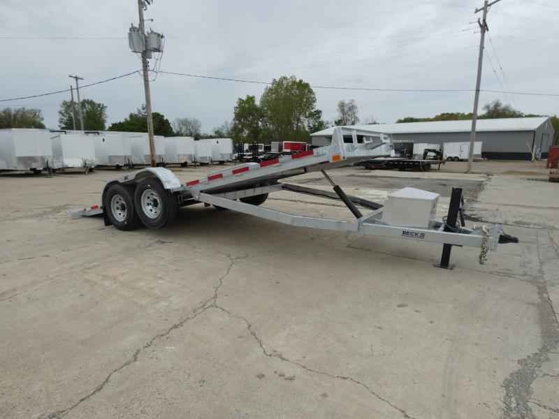 New Galvanized 7' x 20' Full Tilt Deck Equipment Trailer For Sale - Full Hydraulic Tilt Deck - Corrosion Resistant -Flexible Financing Options & Low Monthly Payments 