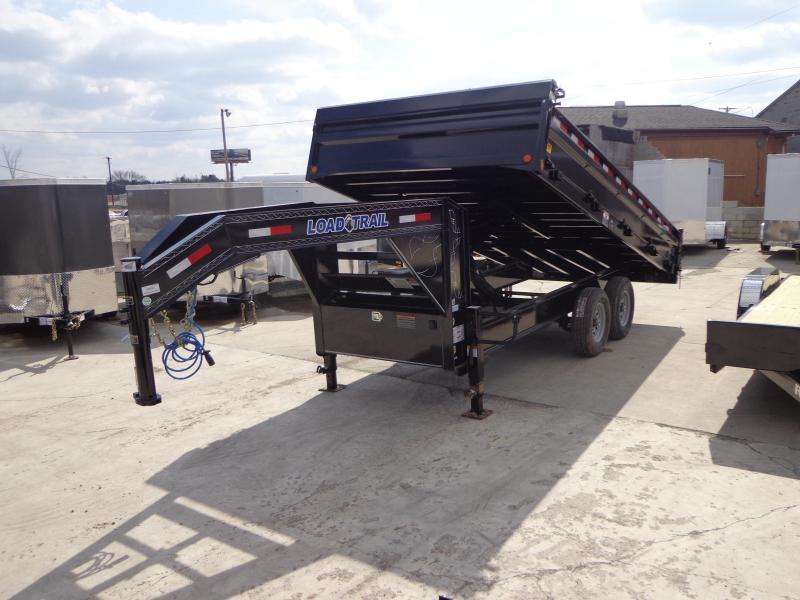 New Load Trail 96" X 16' Gooseneck Deck Over Dump Trailer New Load Trail 96" X 16' Gooseneck Deck Over Dump Trailer
