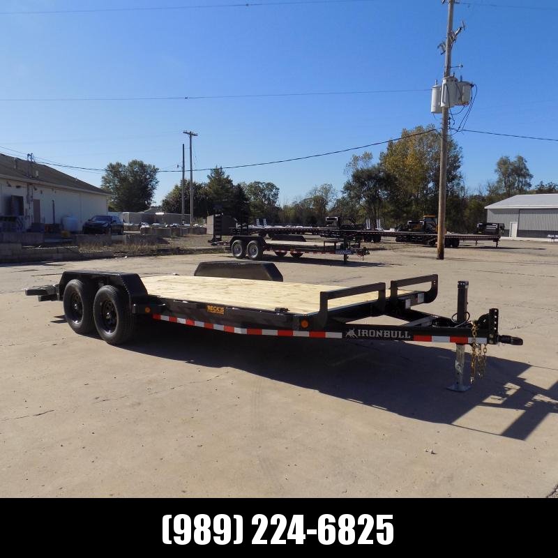 New Iron Bull 83" x 18' Equipment Trailer For Sale - $0 Down & Payments From $105/Mo W.A.C New Iron Bull 83" x 18' Equipment Trailer For Sale - $0 Down & Payments From $105/Mo W.A.C