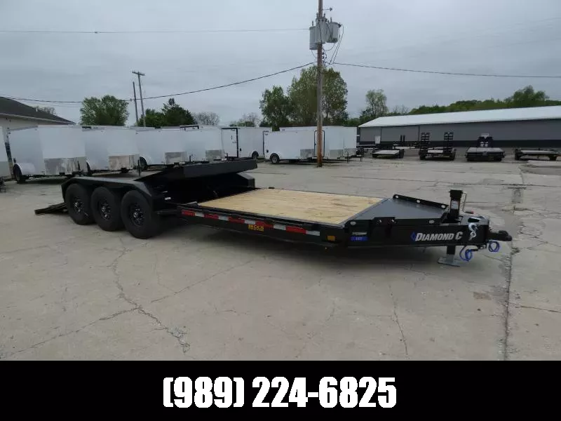 New Diamond C HDT 7' x 24' Tilt Deck Equipment Trailer - 24K Weight Rating - Torsion Axles - Flexible Financing Options & Low Monthly Payments 