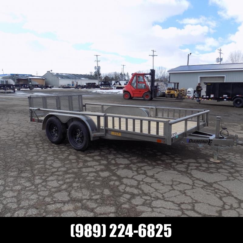 New Diamond C Trailers 7' x 14' Tandem Axle Utility Trailer With Bi-Fold Gate - $0 Down & $95/mo. W.A.C. New Diamond C Trailers 7' x 14' Tandem Axle Utility Trailer With Bi-Fold Gate - $0 Down & $95/mo. W.A.C.