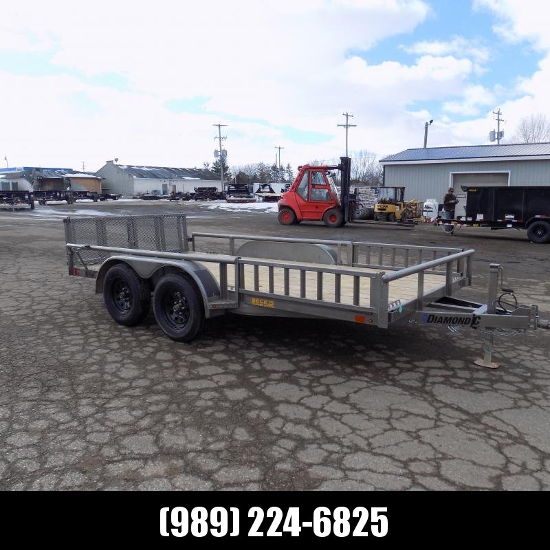 New Diamond C Trailers 7' x 14' Tandem Axle Utility Trailer With Bi-Fold Gate - $0 Down & $95/mo. W.A.C. New Diamond C Trailers 7' x 14' Tandem Axle Utility Trailer With Bi-Fold Gate - $0 Down & $95/mo. W.A.C.