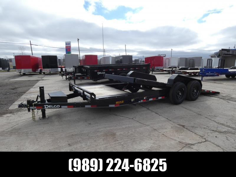 New 2024 Delco 7' x 20' Tilt Deck Equipment Trailer for Sale - Financing Options with No Payments for 90 Days